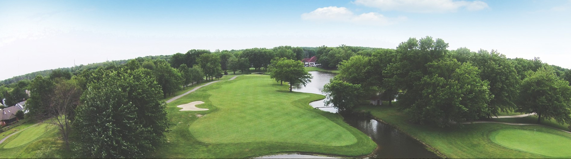 aerial view of course green